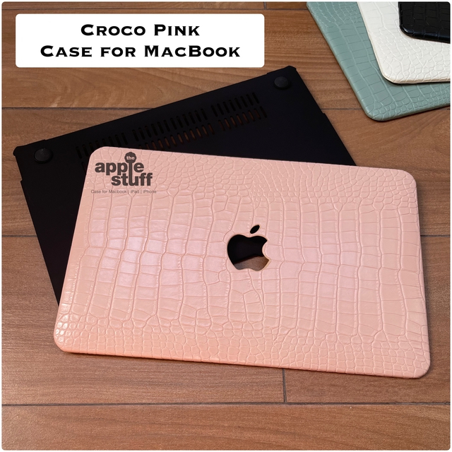 Case MacBook Apple Pro Air Croco Pink