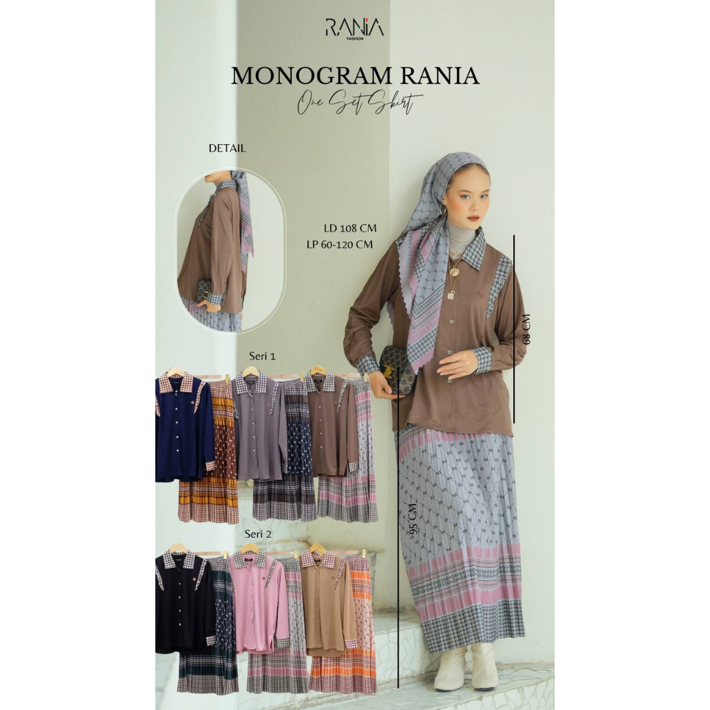 Setelan Rania Monogram By Rania Fashion