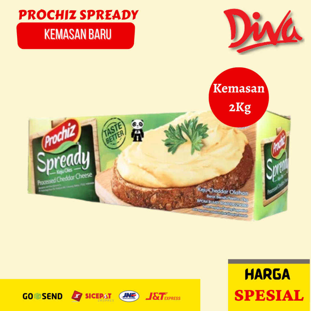 

[2kg] Prochiz Spready kemasan ori / Keju Balok