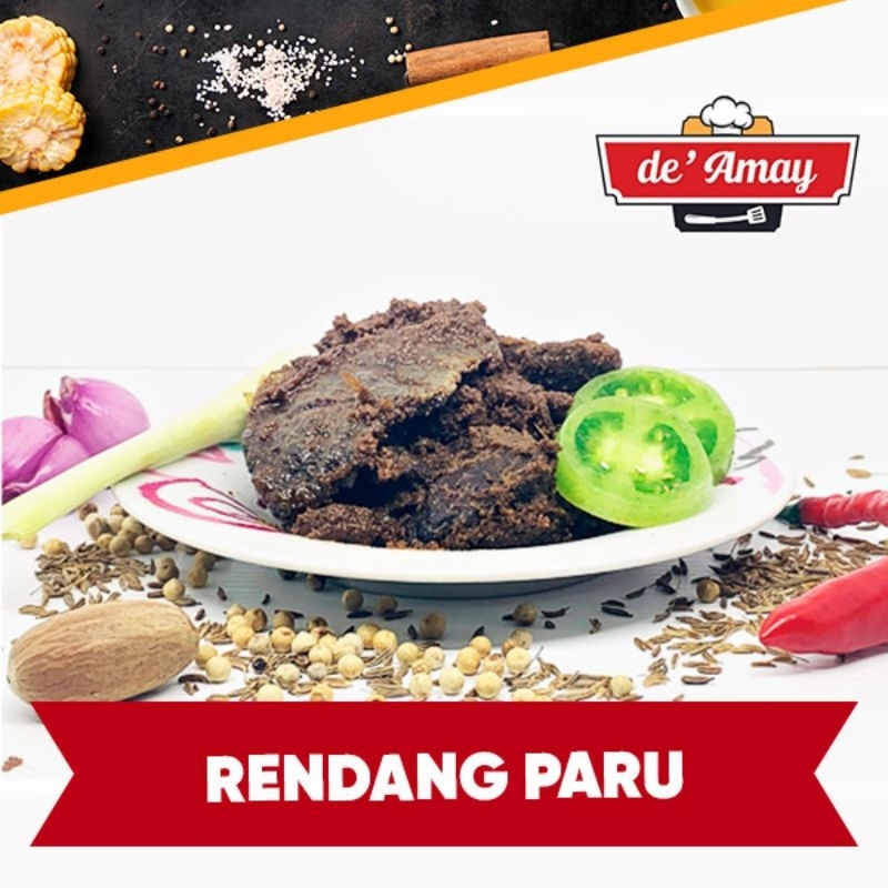 

Rendang Paru Sapi Retort 250gr