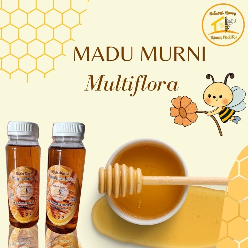 

Rumah Maduku - Madu Murni Madu Multiflora 250ml/320gr Asli 100%