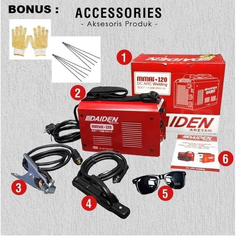 Mesin las listrik DAIDEN mmai 120