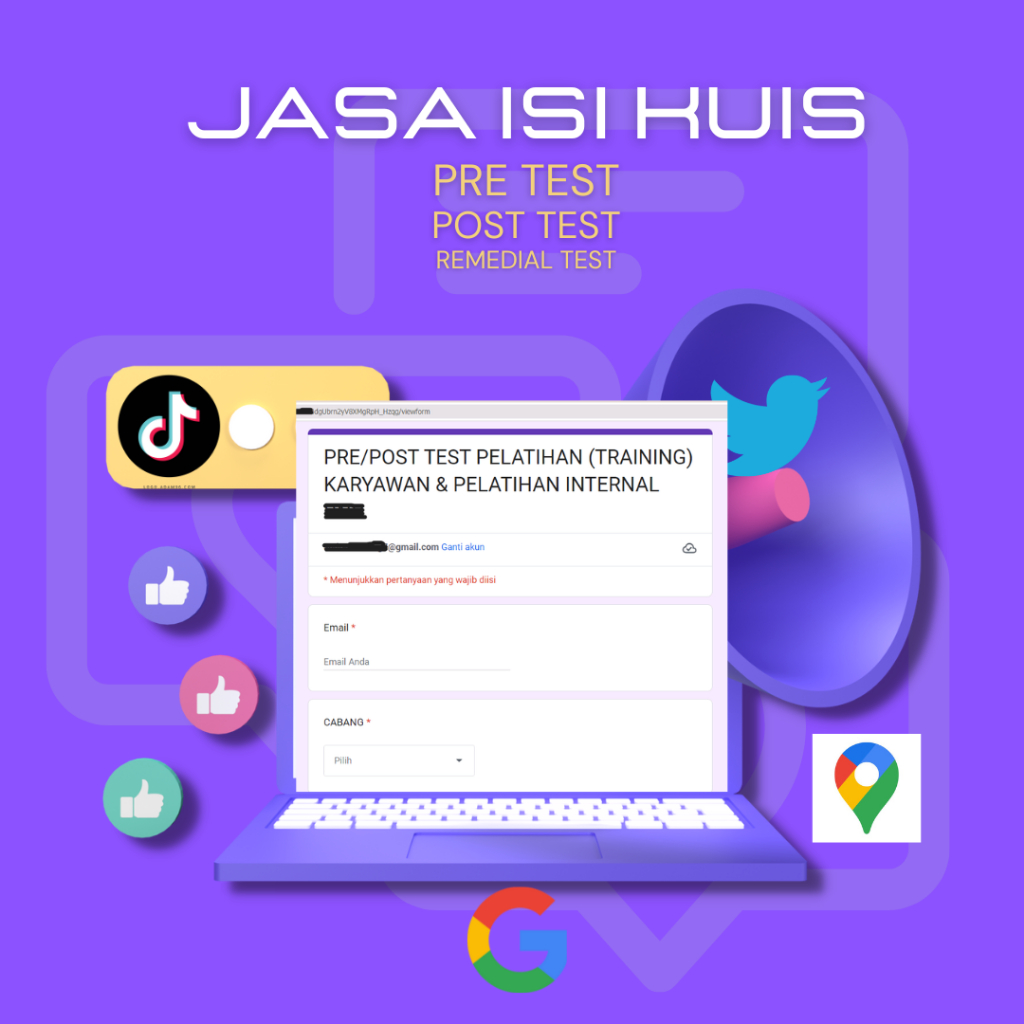 JASA ISI KUISIONER JASA ISI GO@GEL FORM JASA ISI LINK JASA BUZZ