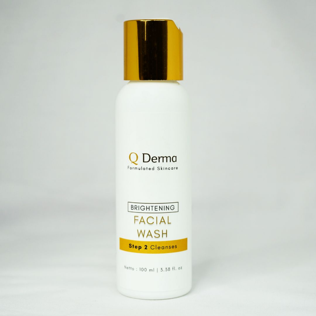 Q Derma Brigthening Facial Wash  - Sabun Pembersih Wajah