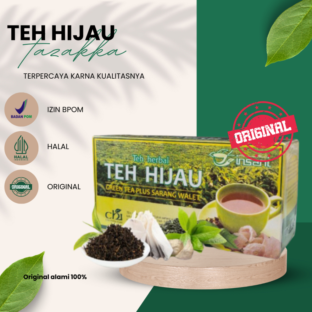 

Teh Hijau Original khasiat bagus untuk pelangsing diet alami detok alami peluntur lemak alami halal berkualitas