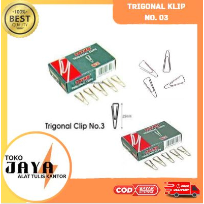 

Joyko Trigonal Clip No.03 Paper Clip Penjepit Kertas Trigonal Toko Jaya ATK Murah Lengkap