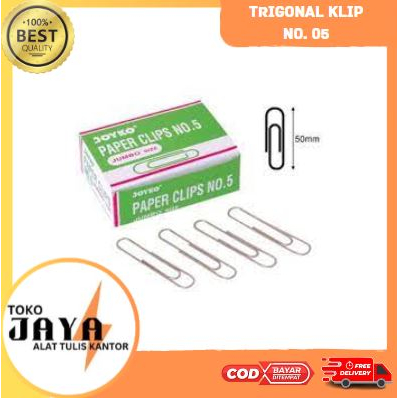 

Joyko Trigonal Clip No.05 Paper Clip Penjepit Kertas Toko Jaya ATK Murah Lengkap