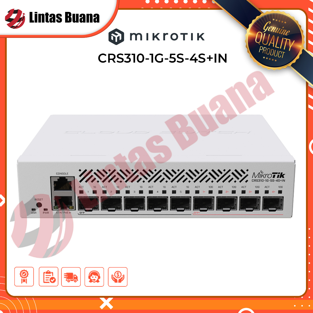 Mikrotik CRS310-1G-5S-4S+IN Cloud Router Switch CRS 310 1G 5S 4S IN