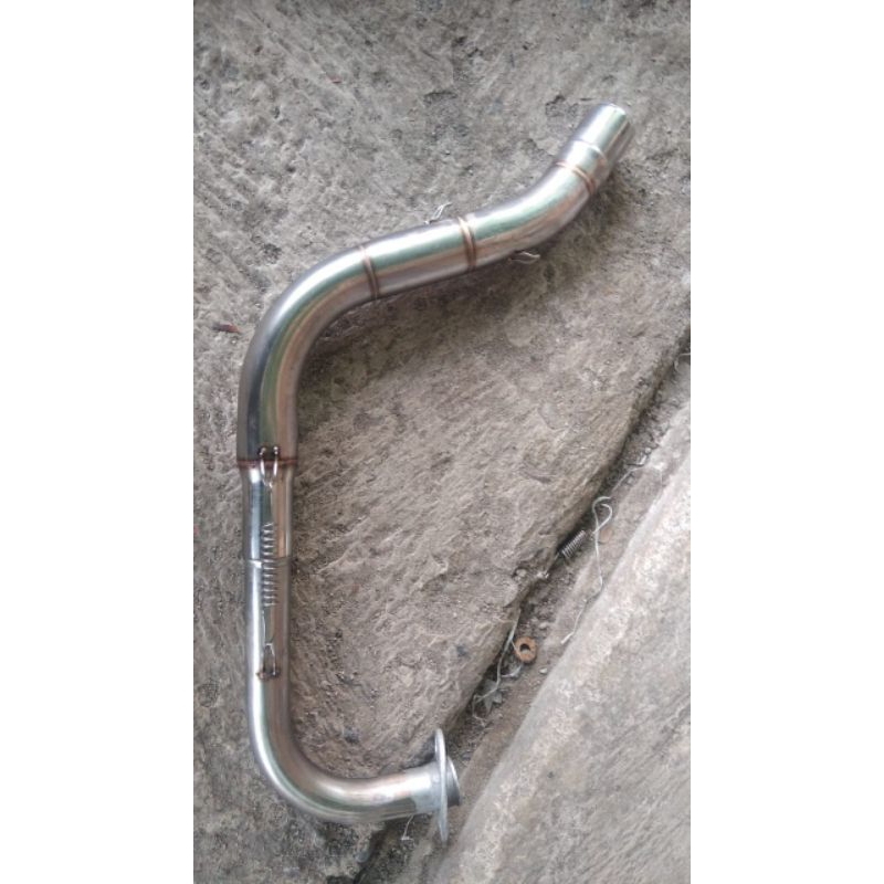 leher knalpot kolong beat samlong road race