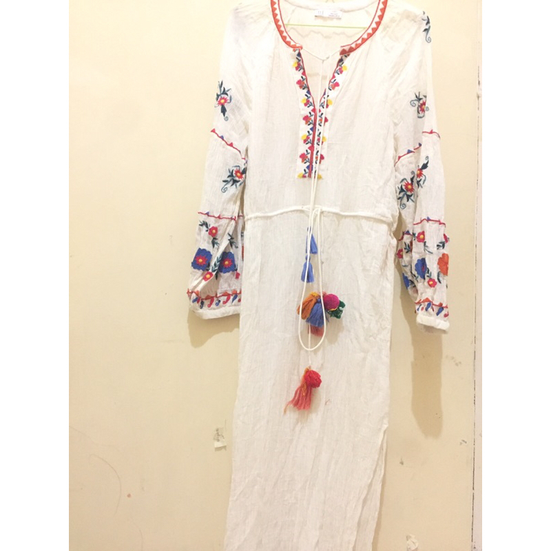 Dress Bohe Bordir Zara