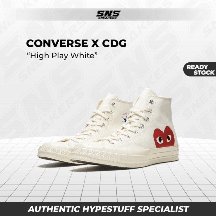 Converse x CDG Play High White BNIB 100% Authentic Original