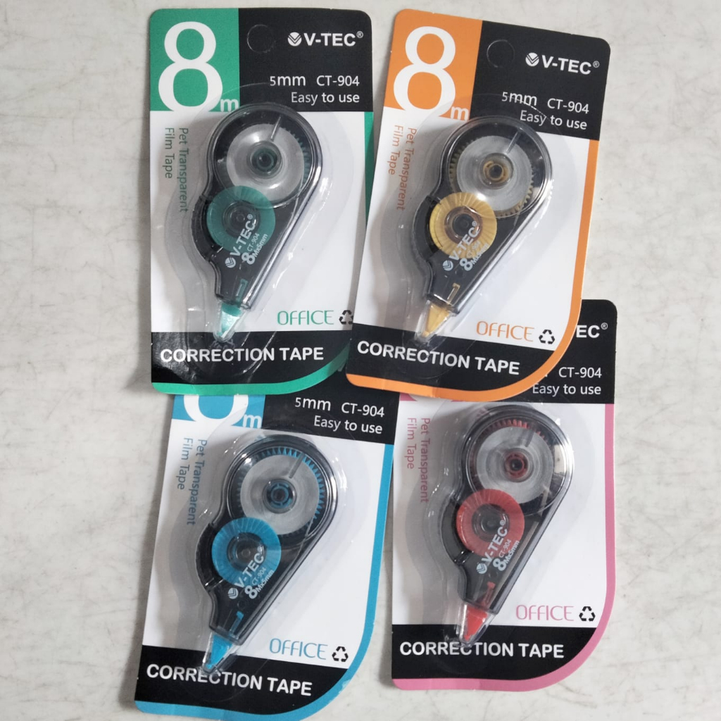 

Correction Tape/Tipex Kertas Roll 8M VTec