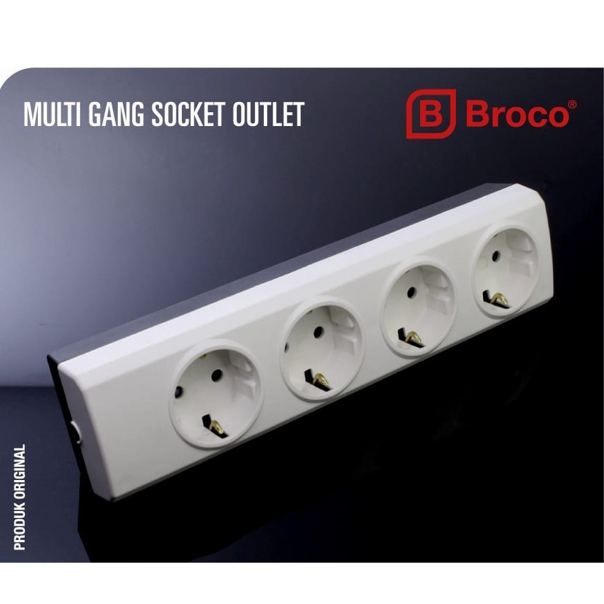 STOP KONTAK 4 LUBANG BROCO 15340 / Terminal BROCO 4lubang