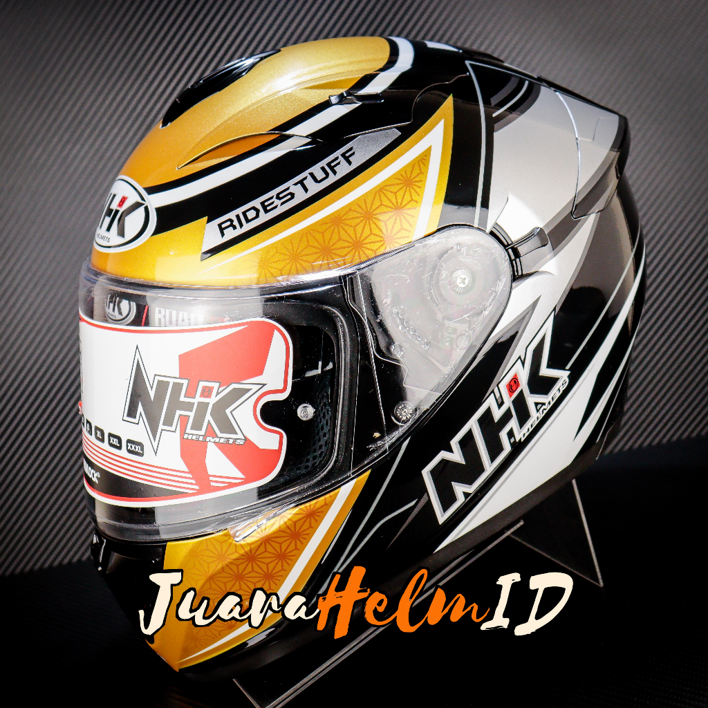 NHK HELM GP PRIME SAMBO / BLACK GOLD / DOUBLE VISOR MICROLOCK