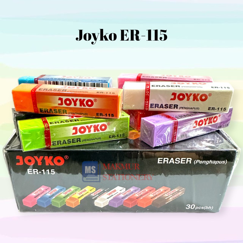 

Penghapus Joyko Tanggung Warna ER 115 (Pak/30 Pcs)