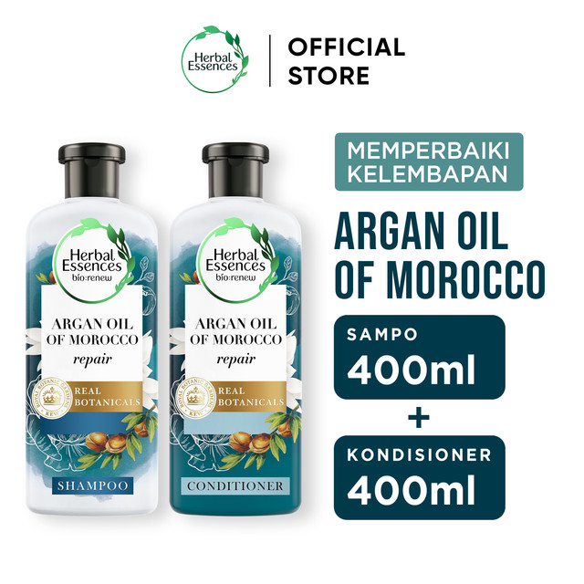 Herbal Essences Sampo dan Kondisioner Repair Argan Oil Perawatan Rambut 400ml / Herbal Essences Sham
