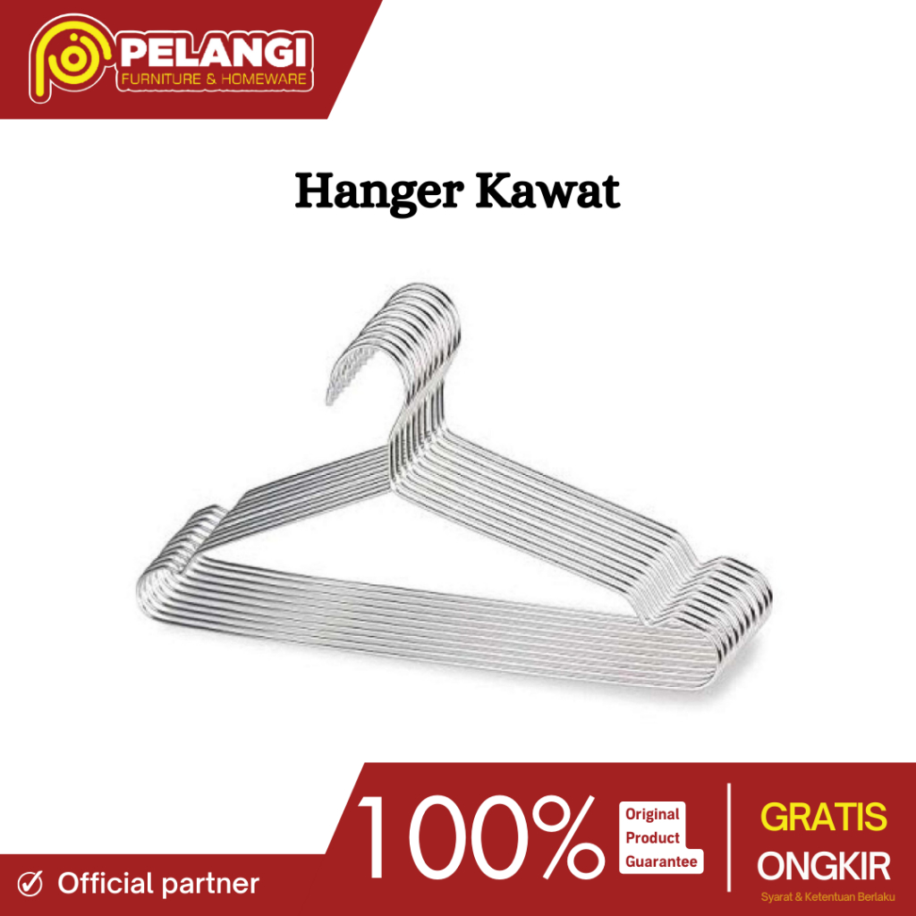 Hanger Kawat (10 pcs) | Hanger Kawat | Hanger Kawat Pakaian | Hanger Kawat Baju | Hanger Baju | Hang