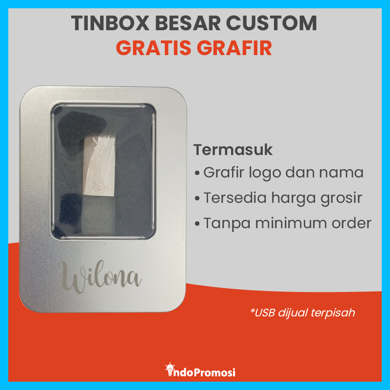 Tinbox / Kotak Kaleng USB Flashdisk