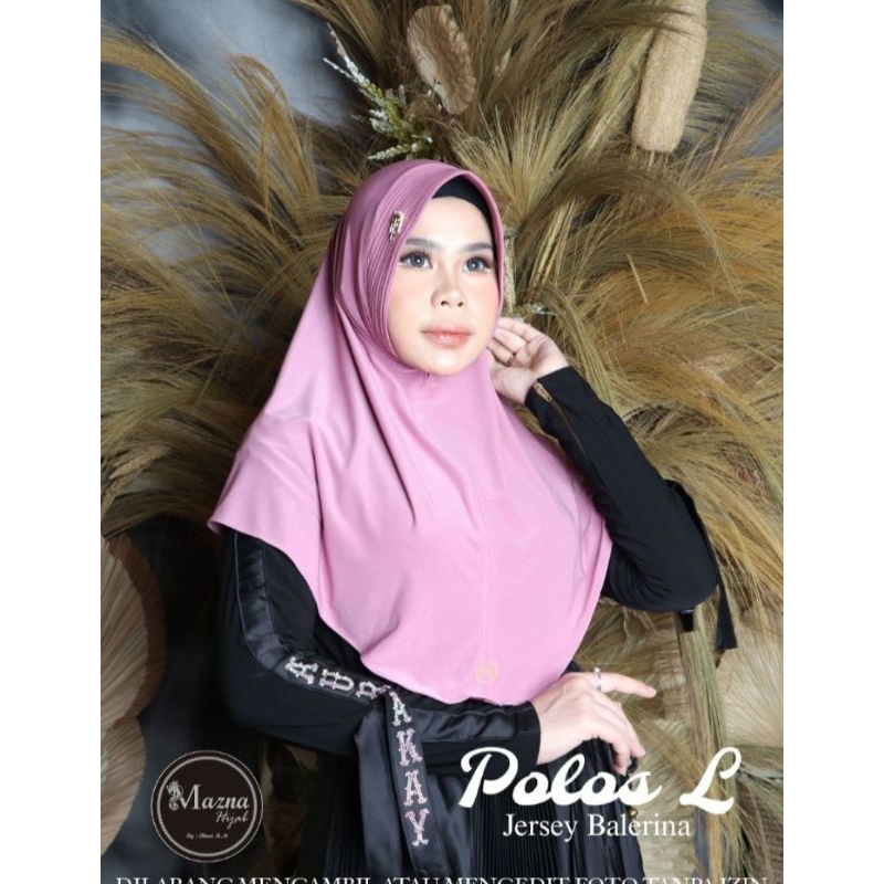 JILBAB INSTAN SPORT "POLOS L" ORI MAZNA HIJAB