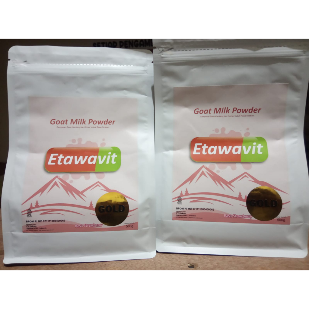 

Susu Kambing Etawa ETAWAVIT 500 gr rasa stroberi Penambah Kalsium Kuatkan Tulang & Sendi Solusi Atasi Gangguan Pernapasan Pernafasan Asma Bronkitis Pneumonia Sesek Napas Tingkatkan Kekebalan & Imunitas Tubuh Isi 500 gr