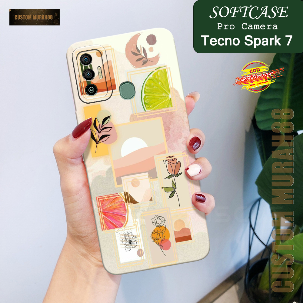 Case Tecno Spark 7 Terbaru - Fashion Case AESTHETIC - Casing Hp Tecno Spark 7 - Softcase Pro Camera 