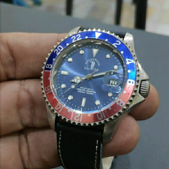 HOLLYWOOD POLO CLUB 17J PEPSI BEZEL