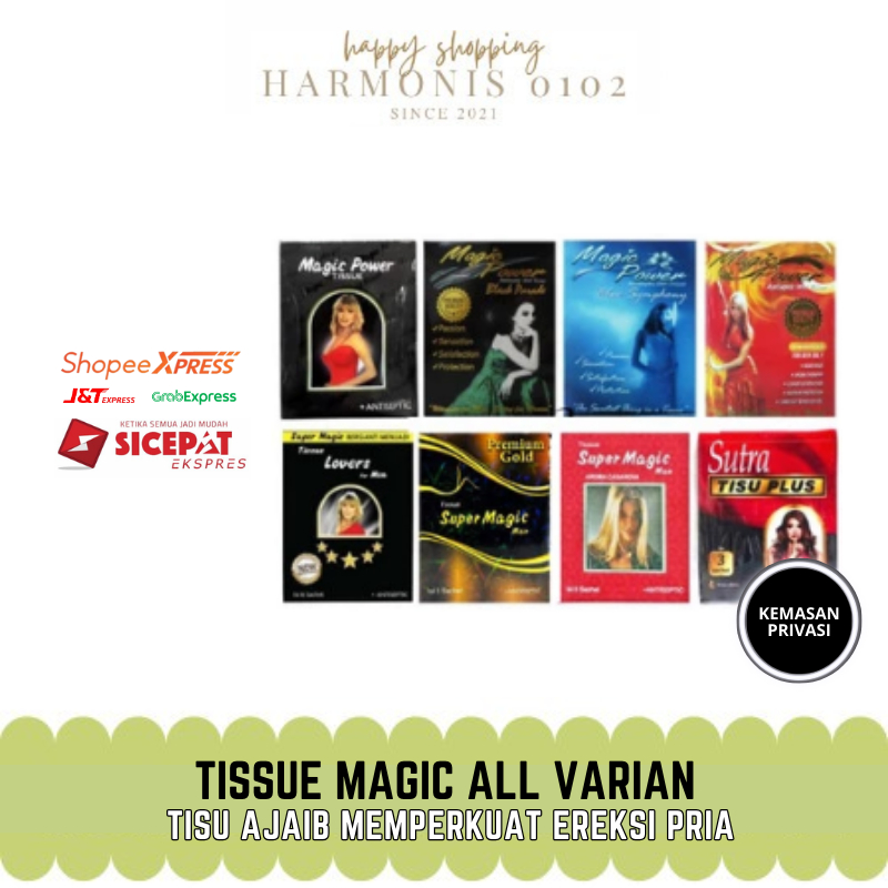Tisu Magic Man Original - Sutra tisu Plus - Power Magic Classic  - Super Magic Antiseptic Casanova -