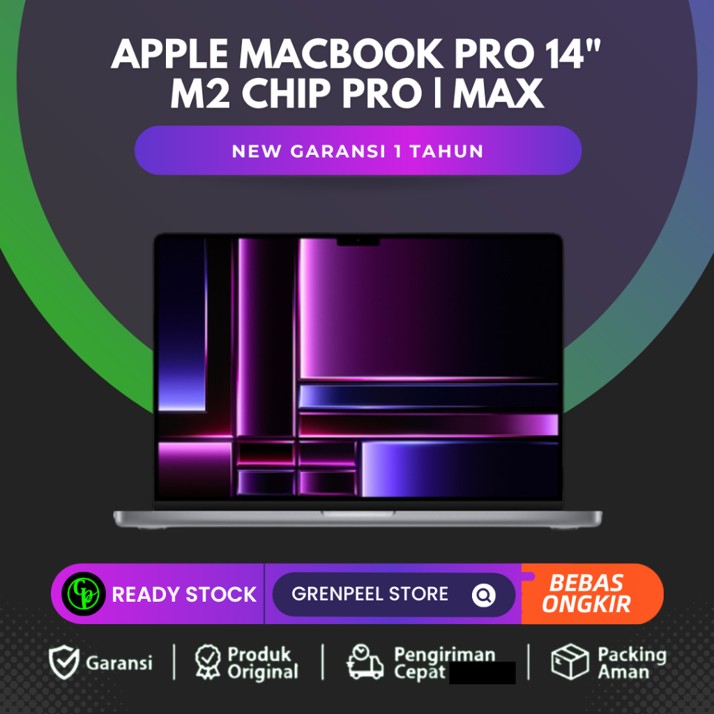 Apple MacBook Pro 2023 14" M2 Pro 512GB 1TB M2 Max 32GB Garansi Resmi