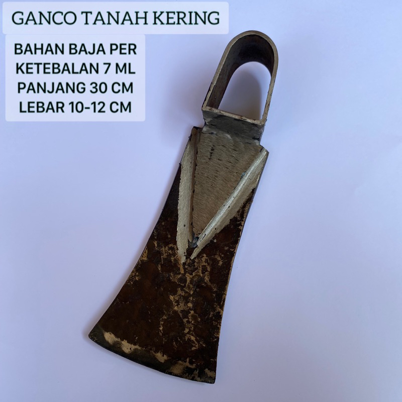 GANCO tanah kering asli baja - Cangkul kecil cangkul tanah kering - Cangkul Berkebun