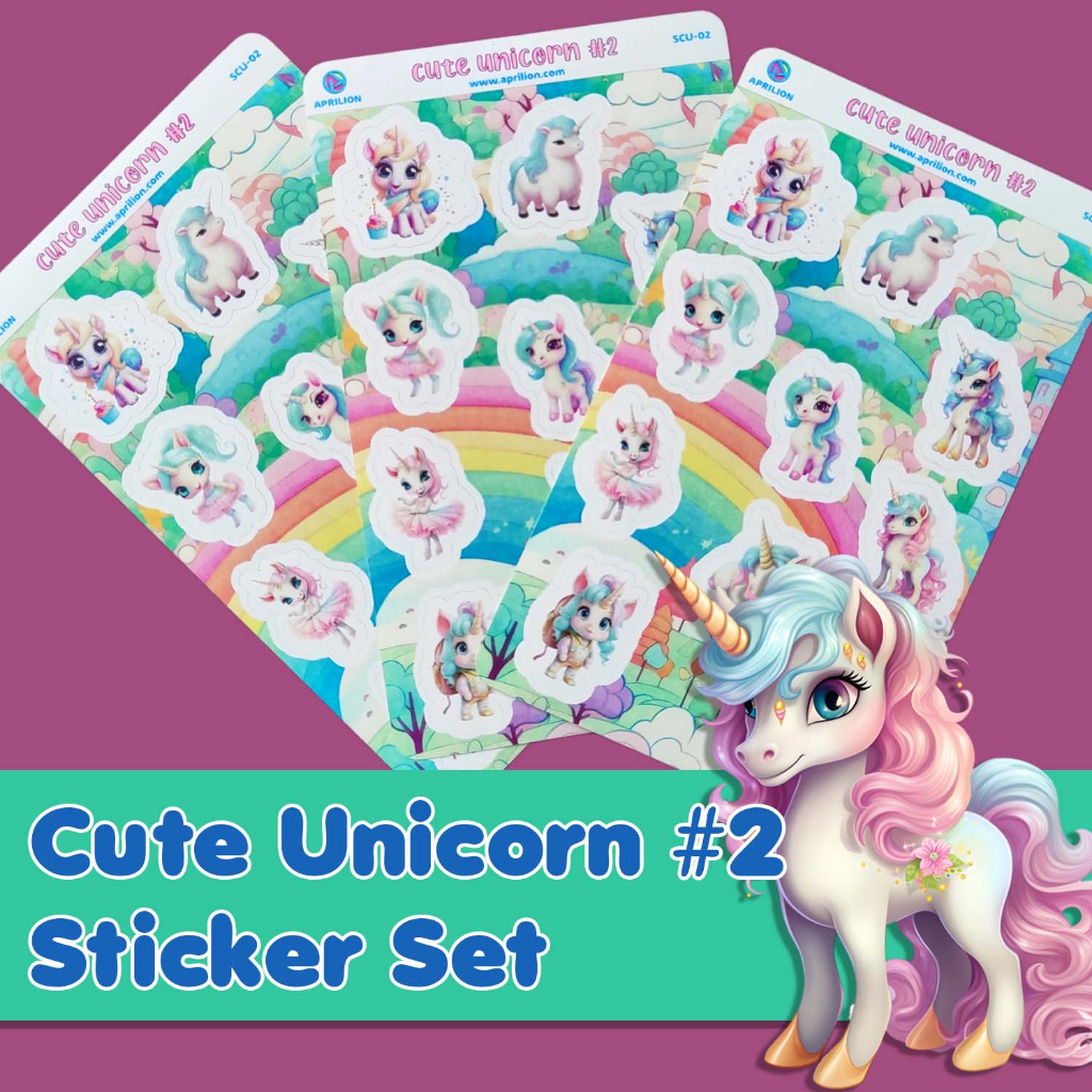 

Seri Cute Unicorn Sticker Set untuk Laptop Diary Jurnal Planner SCU-02
