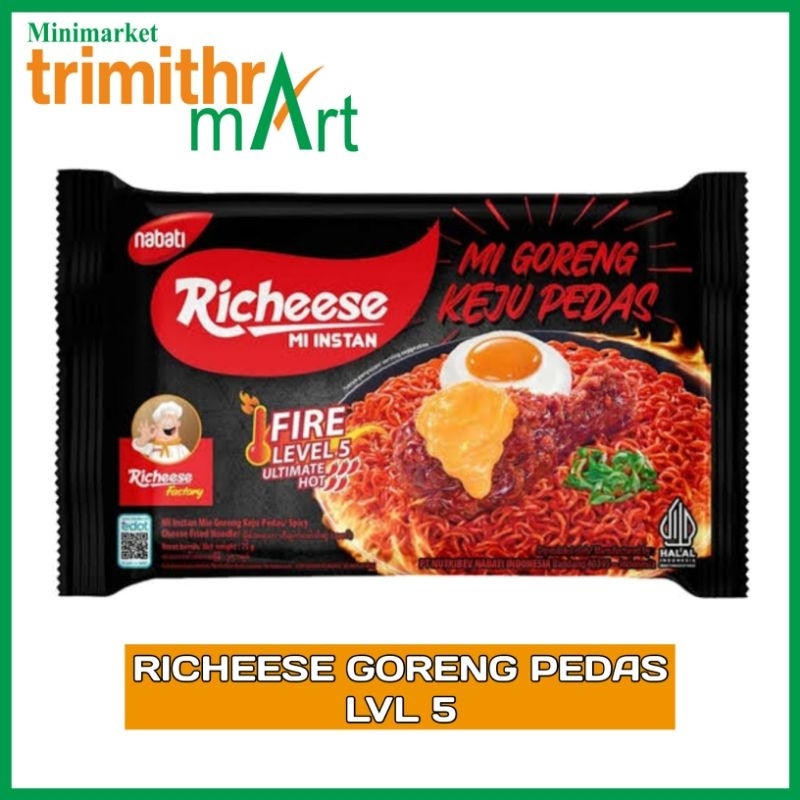 

MIE RICHEESE GORENG PEDAS LVL 5