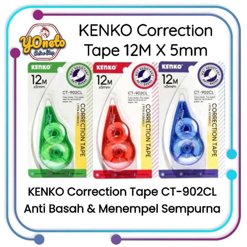 

Correction Tape Kenko CT-902CL (12M X 5mm)