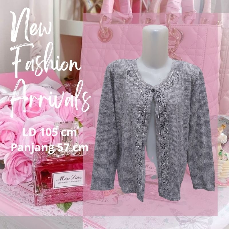 cardigan/outer rajut kancing satu