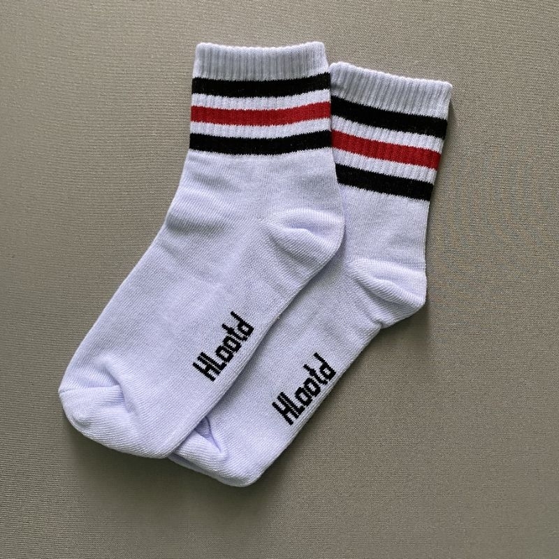 Kaos kaki Old School Pendek 3/4 Dewasa Unisex Keren Premium Distro-3 htm merah pndek