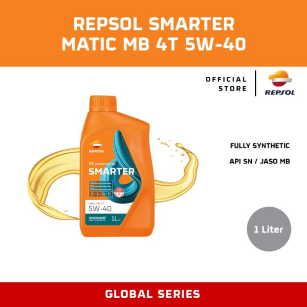 Unik REPSOL Smarter Oli Motor Full Synthetic Matic MB 4T 5W40 Oil Sintesis Murah