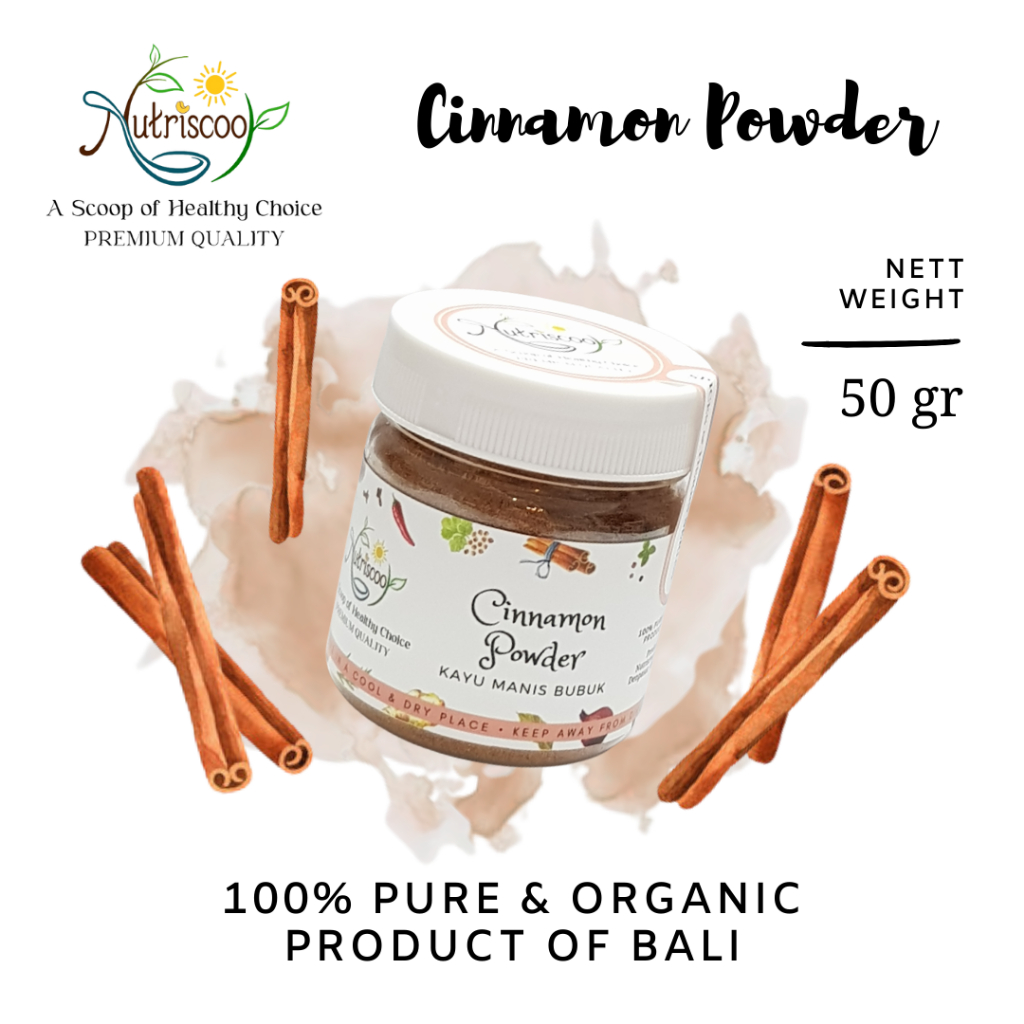 

PREMIUM Kayu Manis Bubuk/ Cinnamon Powder, MURNI 100%