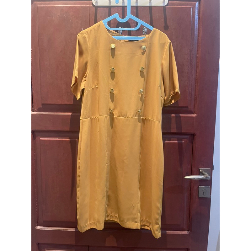 PRELOVED Dress Eprise Uk XXL Warna Mustard