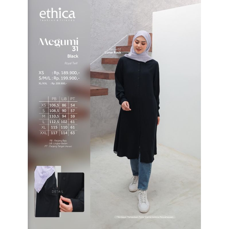 TUNIK ETHICA MEGUMI 31 (YELLOW, BLACK)
