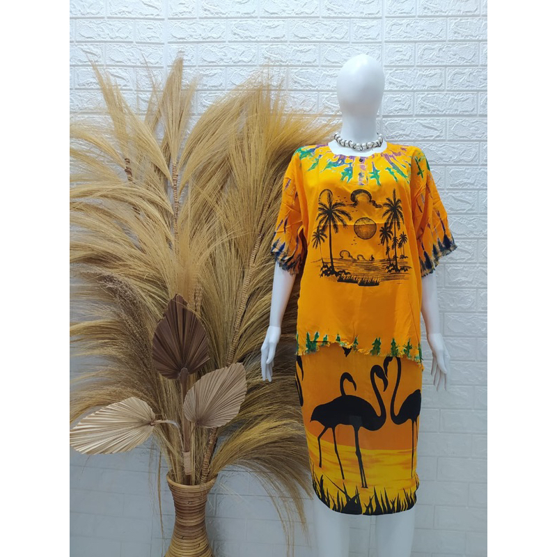 Atasan Bali Pelangi (Pria / Wanita) Yantren Barong Pantai