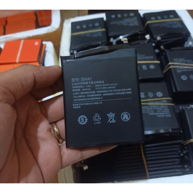 Batre Baterai Xiaomi Redmi Note 4 Bn41 Original Baterai Bn41 Ori