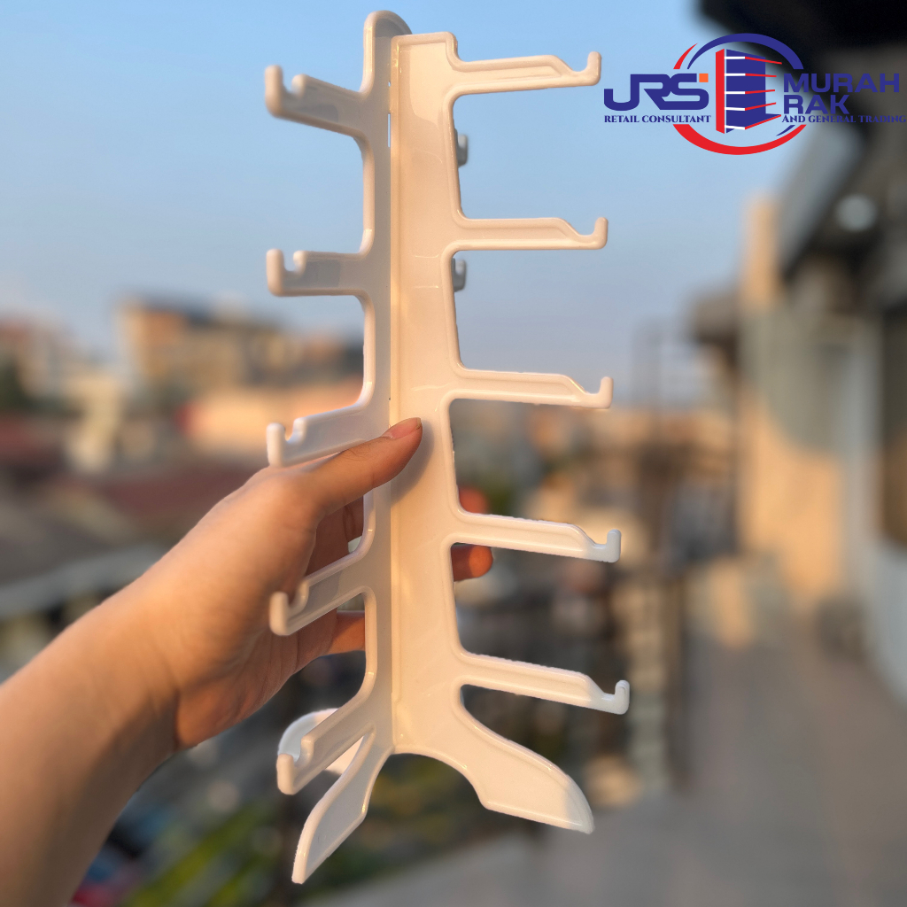 Rak Display Kacamata 5 Tingkat Putih / Rak kacamata / Gantungan kacamata