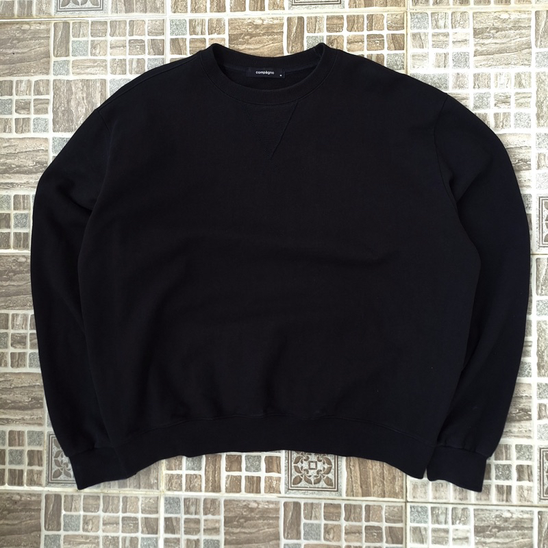 COMPAGNO Heavyweigt Boxyfit Crewneck Second Pria