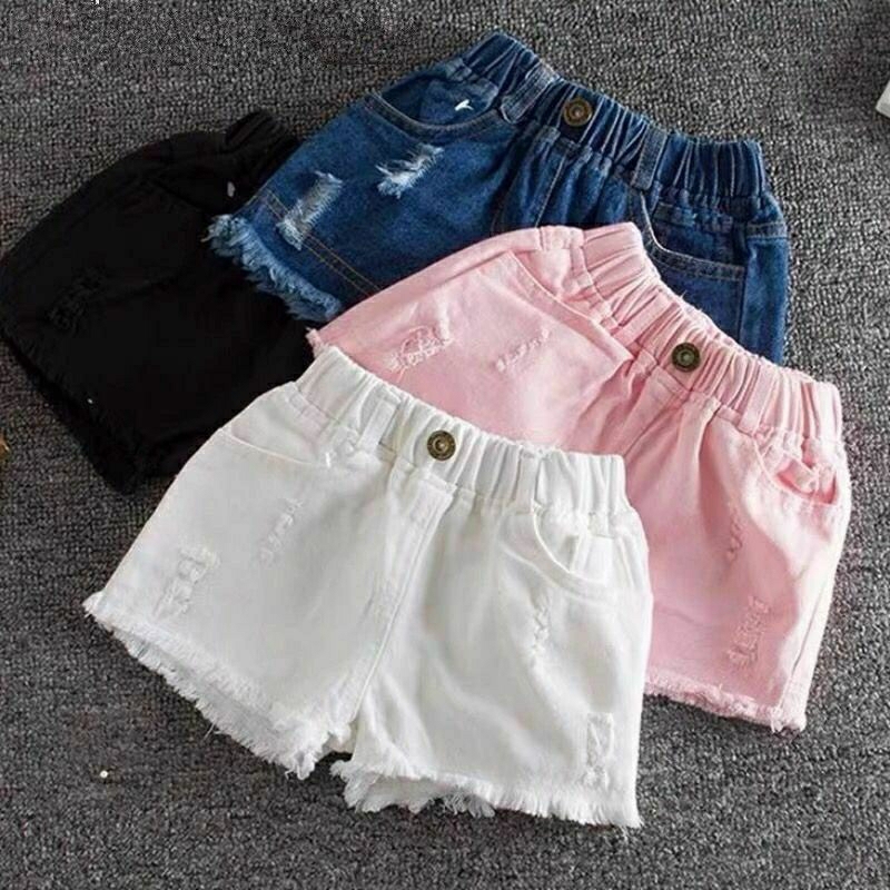 Hotpants Jeans Ripped Anak umur 1-12 tahun Celana Pendek Cewek