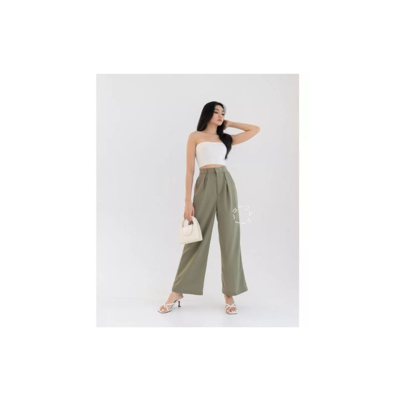 Eden Pants Olive Sage 'Evertops' Preloved Pribadi