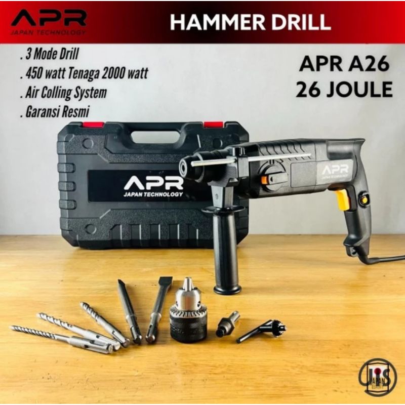 Mesin bor bobok beton tembok hammer APR A26 - DEKWE DK26 - uchiha impact demolition uc 05