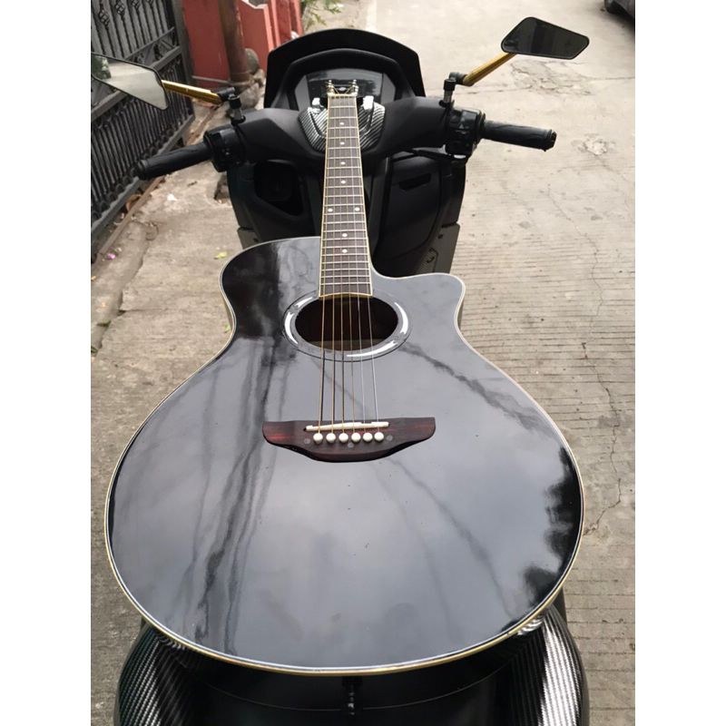 gitar Yamaha Apx hitam custom