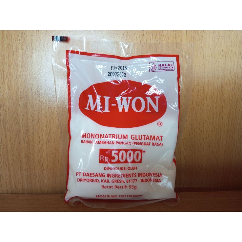 

Mi-won | Mononatrium Glutamat | Penguat Rasa | 95 gram | murah meriah kirim ke seluruh Indonesia