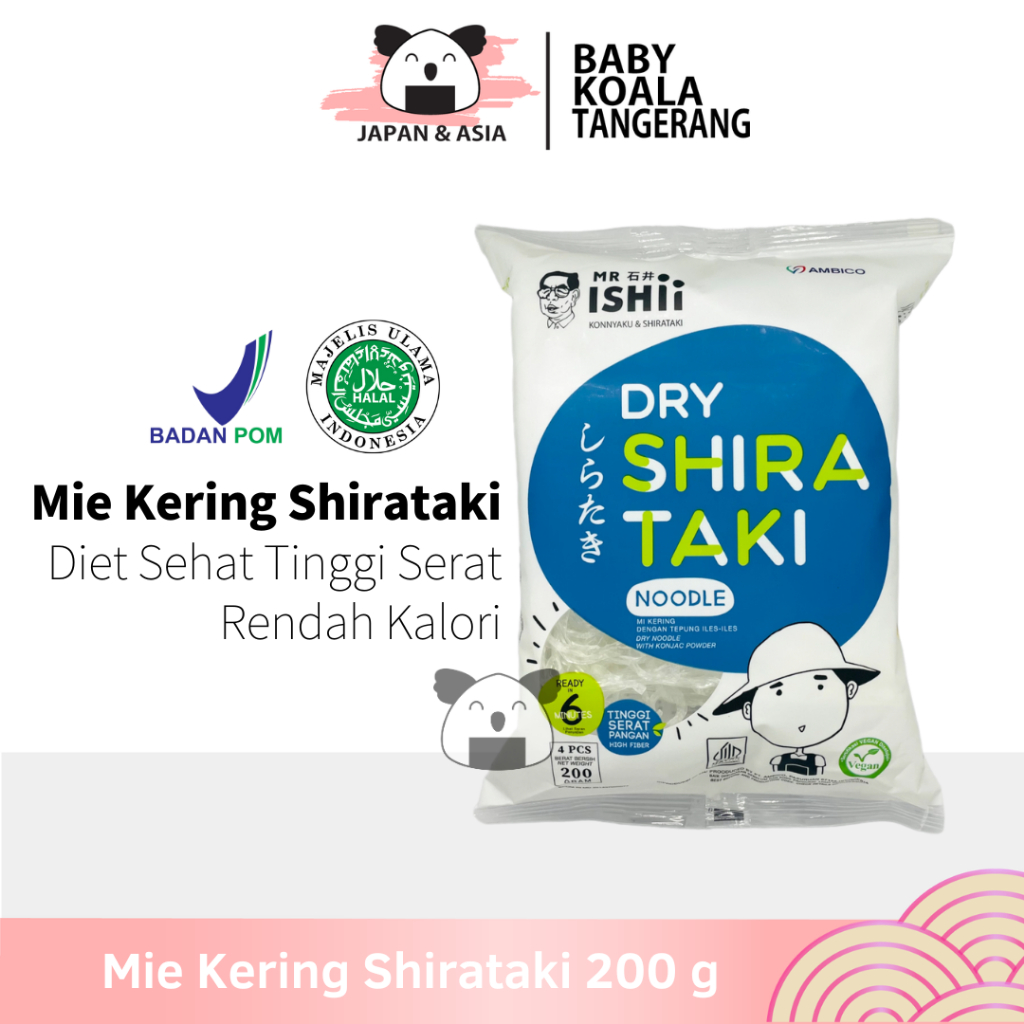 

AMBICO Shirataki Mie Keto Kering 200 g │ Sirataki Dry Noodle Export Quality.