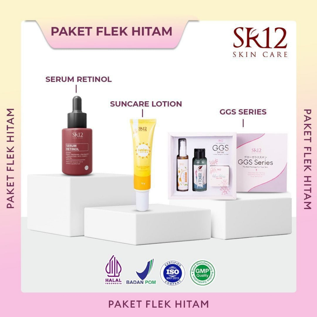 PAKET SKINCARE FLEK HITAM SR12 (FREE POUCH)