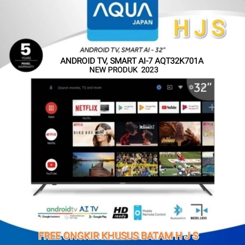 TV LED AQUA 32 INCH / 32" AQT32 GOOGLE TV ANDROID SMART TV HDR